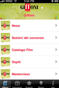 Giffoni Film Festival 2011 sbarca su Iphone