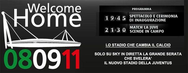 nuovo stadio Juventus in diretta Sky Sport