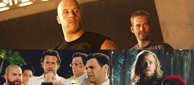 'Fast and Furious 5', 'Una notte da leoni 2' e 'Thor'