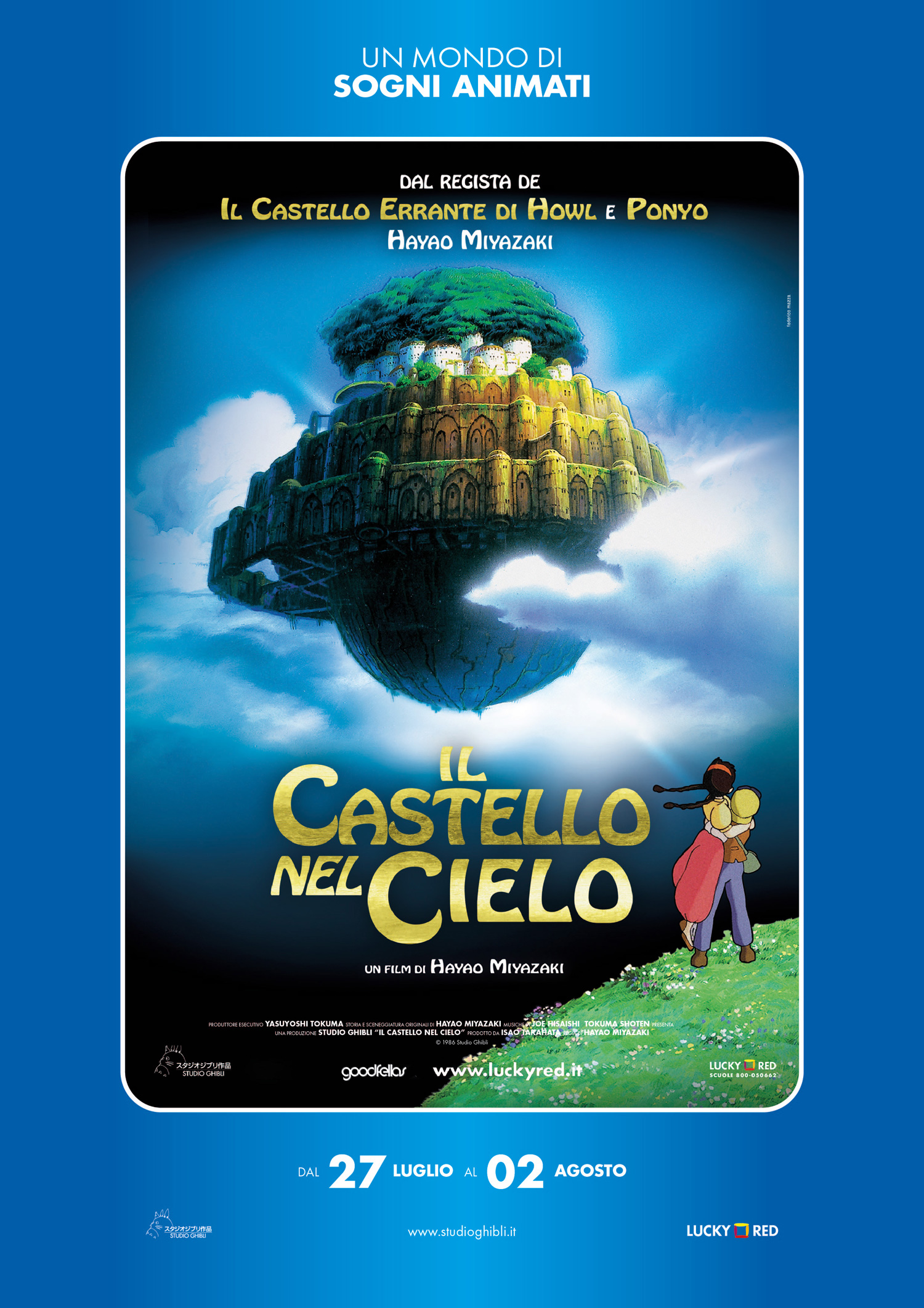 Poster Il castello nel cielo di Hayao Miyazaki (Estate 2023)