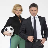 Simona Ventura e Alessandro Bonan