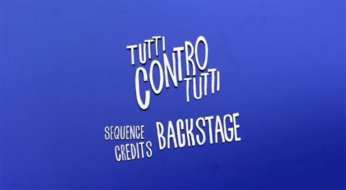 Backstage titoli di coda - Tutti contro tutti