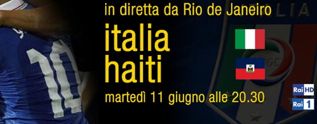 Italia-Haiti sulle reti RAI