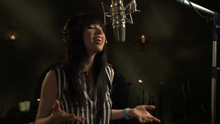 Backstage Carly Rae Jepsen canta Parte del tuo mondo - La Sirenetta