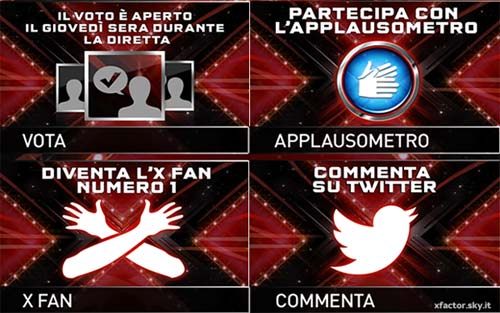 l'applicazione X Factor 2013