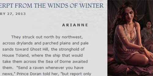 George Martin pubblica un estratto da Winds of Winter