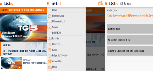 Tg5 su tablet e smartphone