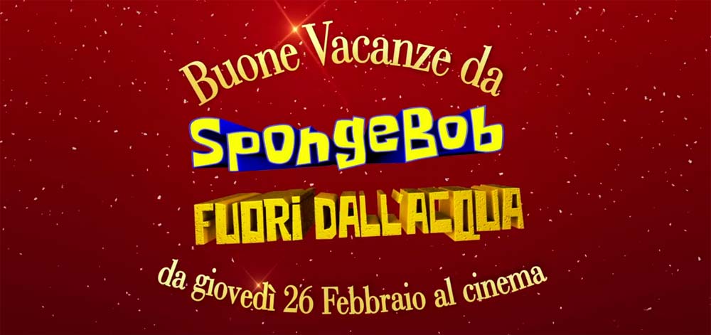 SpongeBob Fuori dall'acqua augura Buone Feste