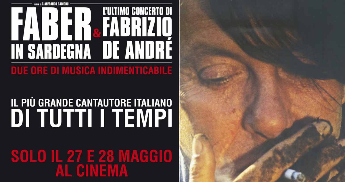 L'ultimo concerto di Fabrizio De André torna al Cinema dal 4 Giugno