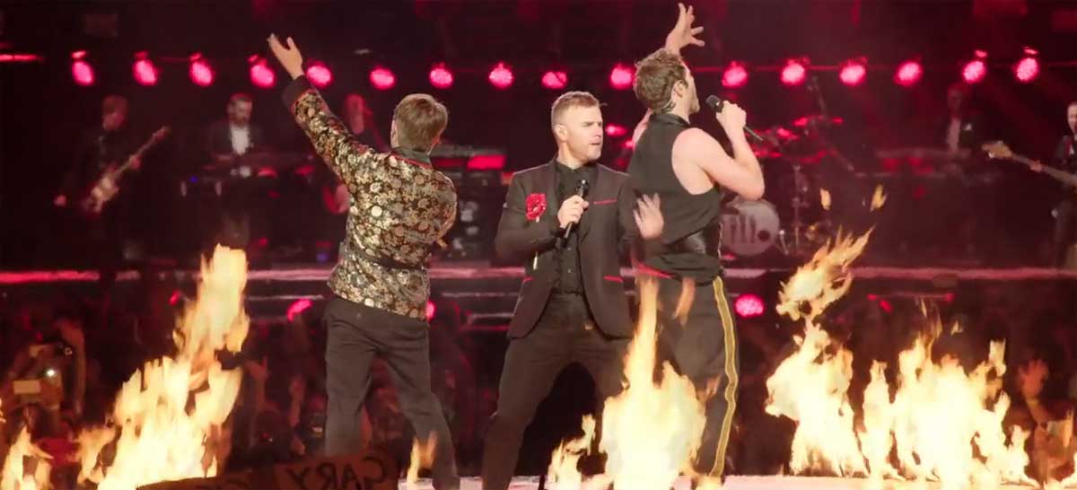 Take That live al cinema Venerdì 19 giugno dall'Arena O2 di Londra