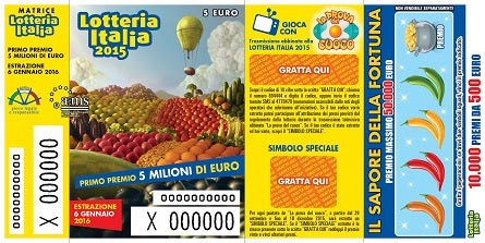 LOTTERIA ITALIA 2015