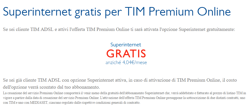 TIM Premium Online