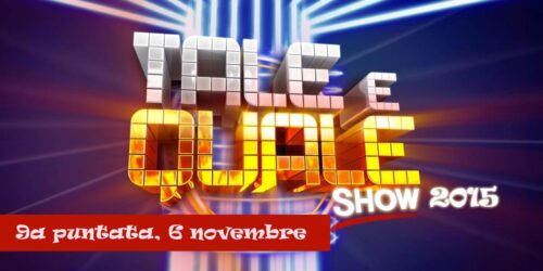 Tale e Quale Show 2015: Riassunto 9a Puntata 6 Novembre, vince Valerio Scanu