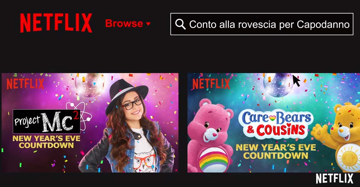 Netflix per Capodanno 2016 fa countdown per bambini e ragazzi