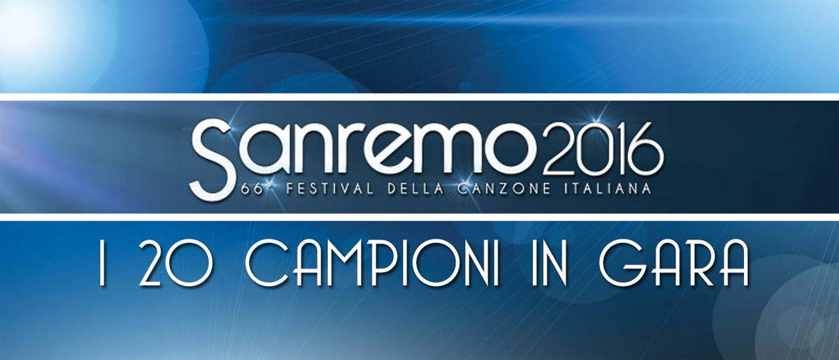 Sanremo 2016, i 20 Campioni in Gara