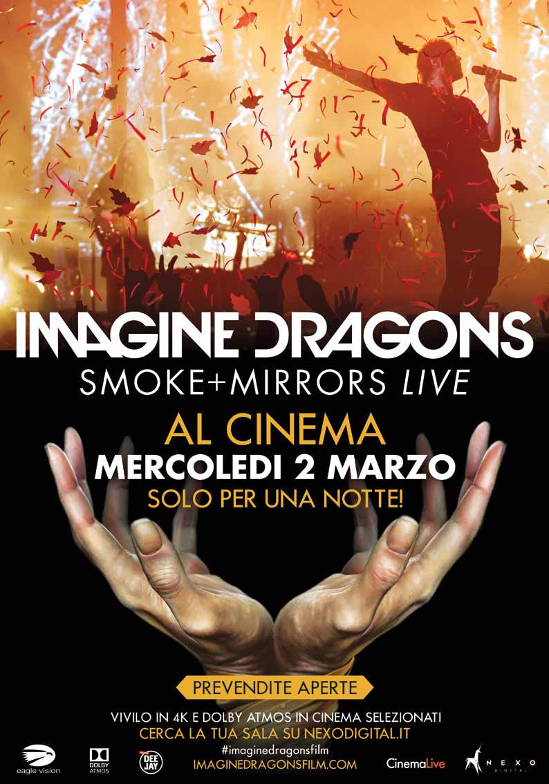 Imagine Dragons al cinema con Smoke e Mirrors Live