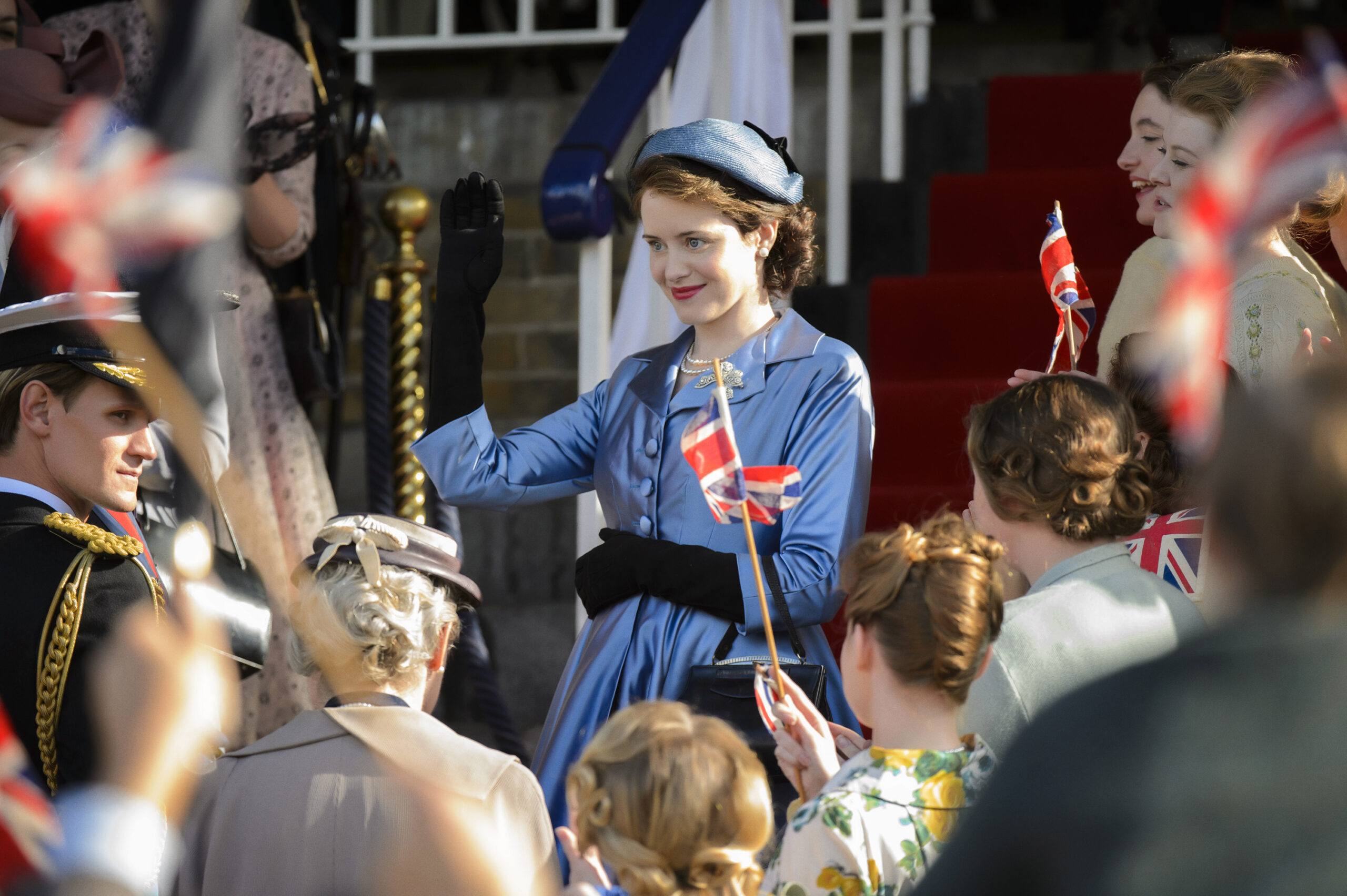 Claire Foy in The Crown 1x06 [credit: Alex Bailey/Netflix]