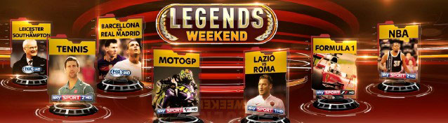 Legends Weekend su Sky Sport: 2-3 aprile 2016