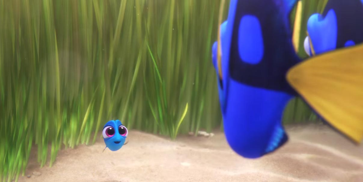 Alla ricerca di Dory - Clip Dory da piccola gioca a nascondino