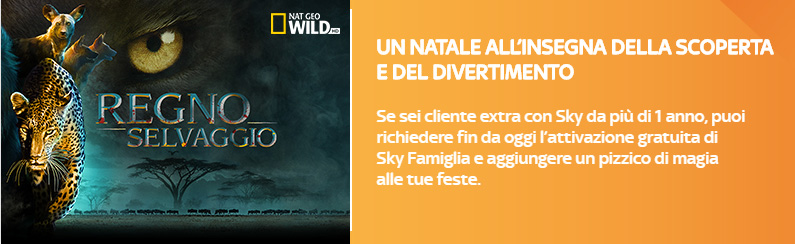 Sky Famiglia gratis per Natale 2016