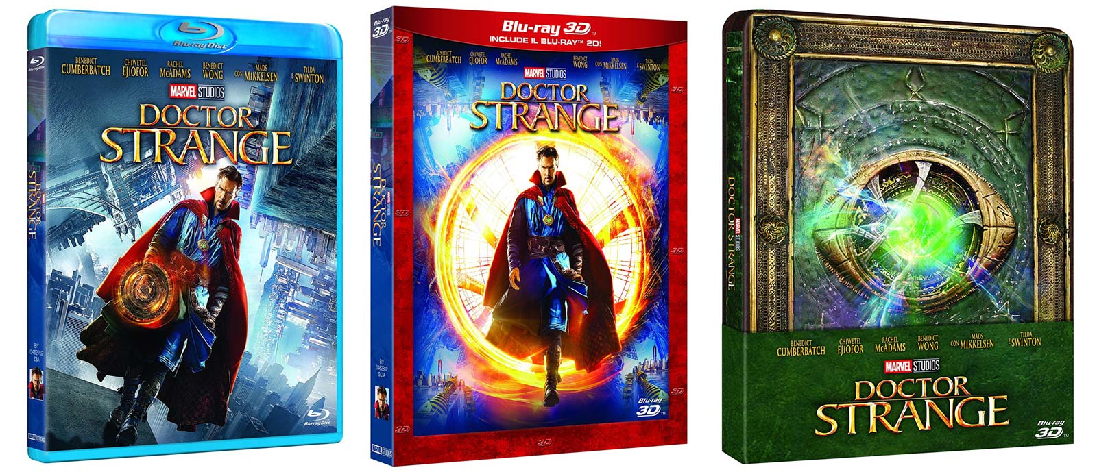 Doctor Strange in DVD, Blu-ray, BD3D