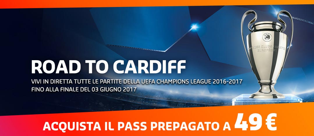 Premium: Pass UEFA Champions League 2016-17 per Ricaricabile