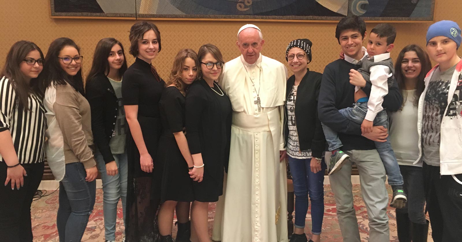 I Ragazzi del Bambino Gesù hanno incontrato Papa Francesco