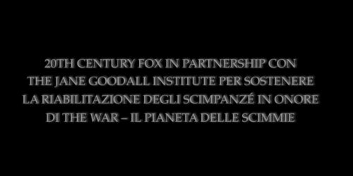 Speciale Jane Goodall per The War – Il Pianeta delle Scimmie