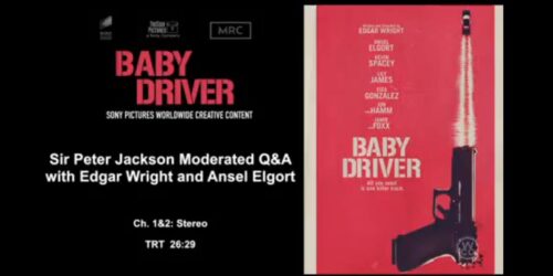 Peter Jackson incontra il cast di Baby Driver – Il genio della fuga