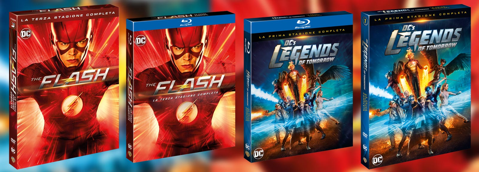 The Flash 3 e DC's Legends of Tomorrow in DVD e Blu-ray