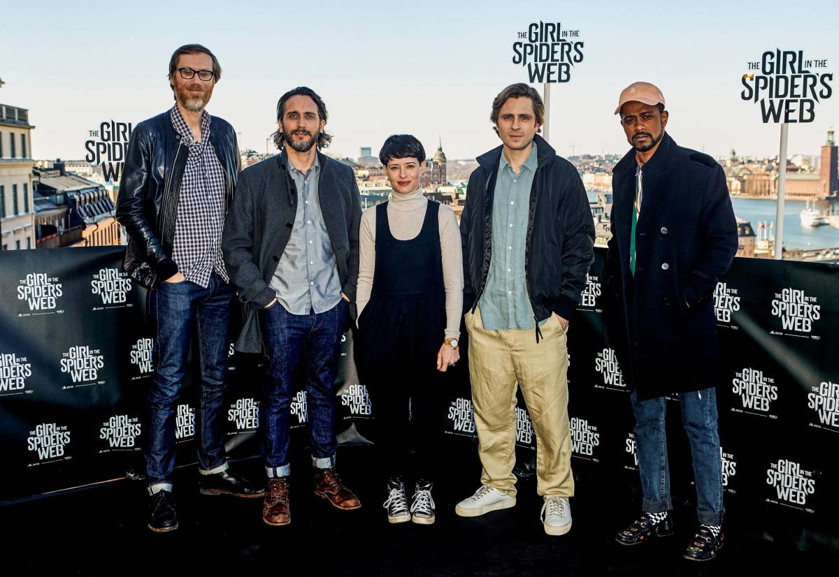 Fede Alvarez, Claire Foy, Sverrir Gudnason, Lakeith Stanfield, Stephen Merchant [credit: foto di Michael Campanella; Copyright 2018 Getty Images]