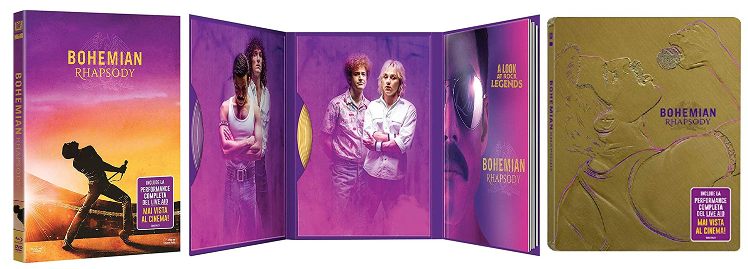 Bohemian Rhapsody in DVD, Blu-ray, UltraHD e Digitale