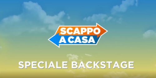 Backstage del film Scappo a casa con Aldo Baglio