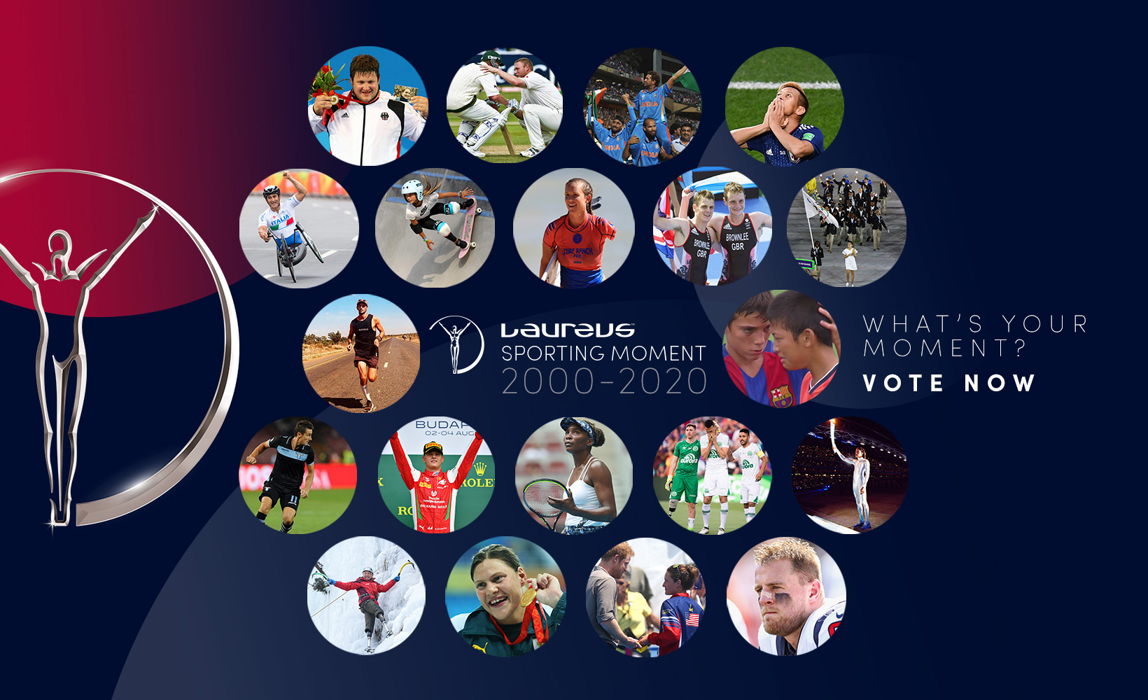 LAUREUS SPORTING MOMENT 2000-2020 - I 20 CANDIDATI