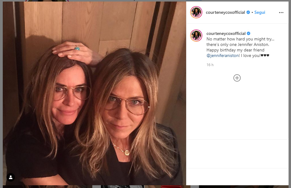 Instagram di Courteney Cox