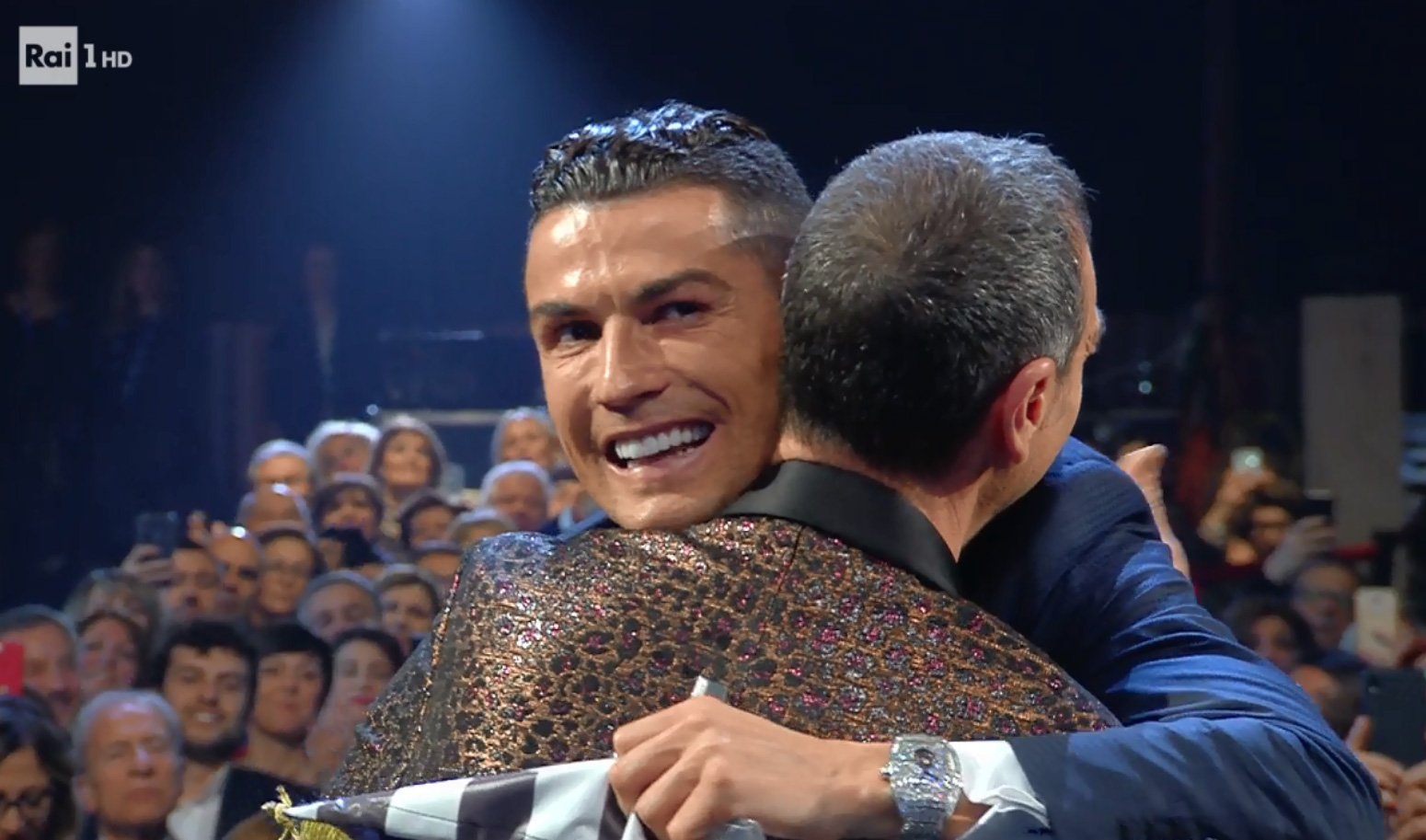 Cristiano Ronaldo a Sanremo 2020