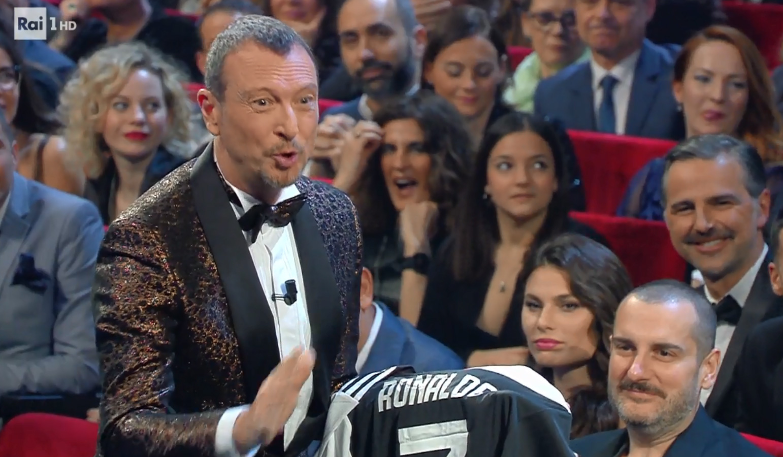 Cristiano Ronaldo a Sanremo 2020