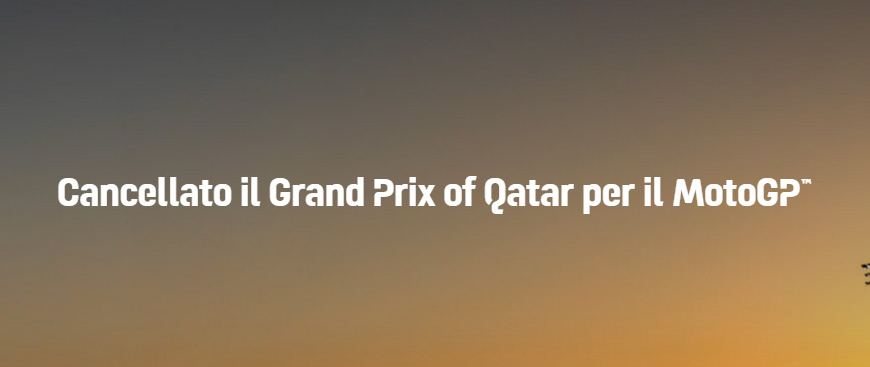 Cancellato Grand Prix of Qatar MotoGP 2020