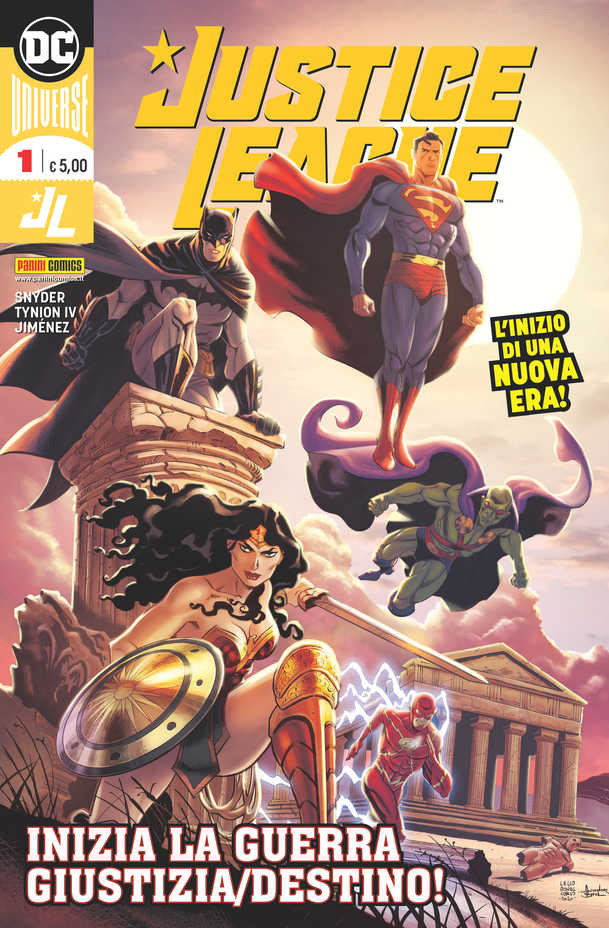 Justice League - copertina di Lelio Bonaccorso