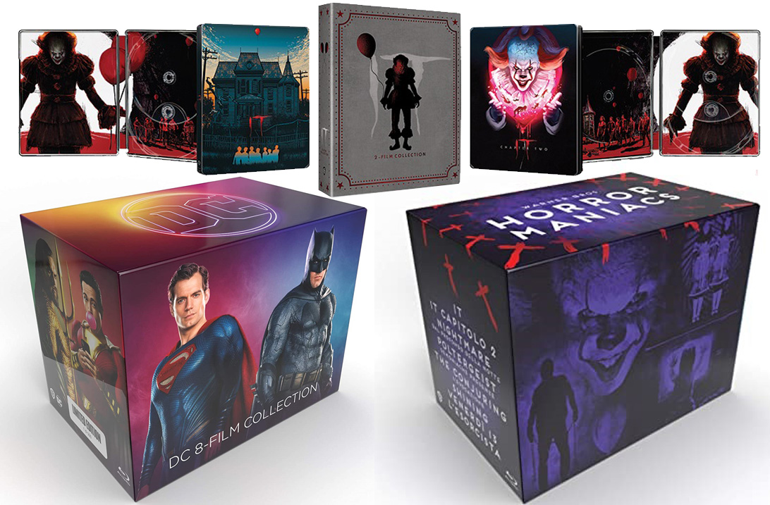 Warner Bros. amplia la Collana Horror Maniacs e lancia 'IT - 2 Film Collection' e 'DC Collection Box Set'