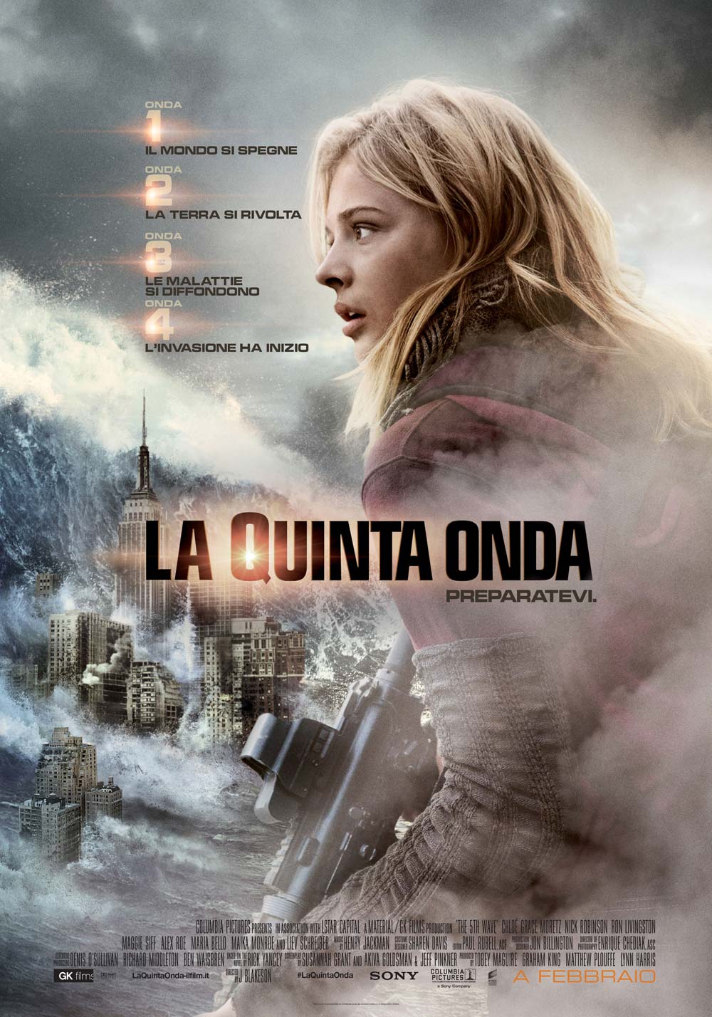 Il poster del film La quinta onda