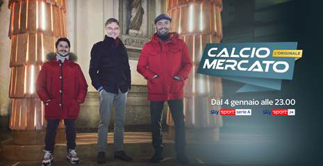 Calciomercato – L’Originale su Sky Sport dal 4 gennaio al 1 febbraio 2021