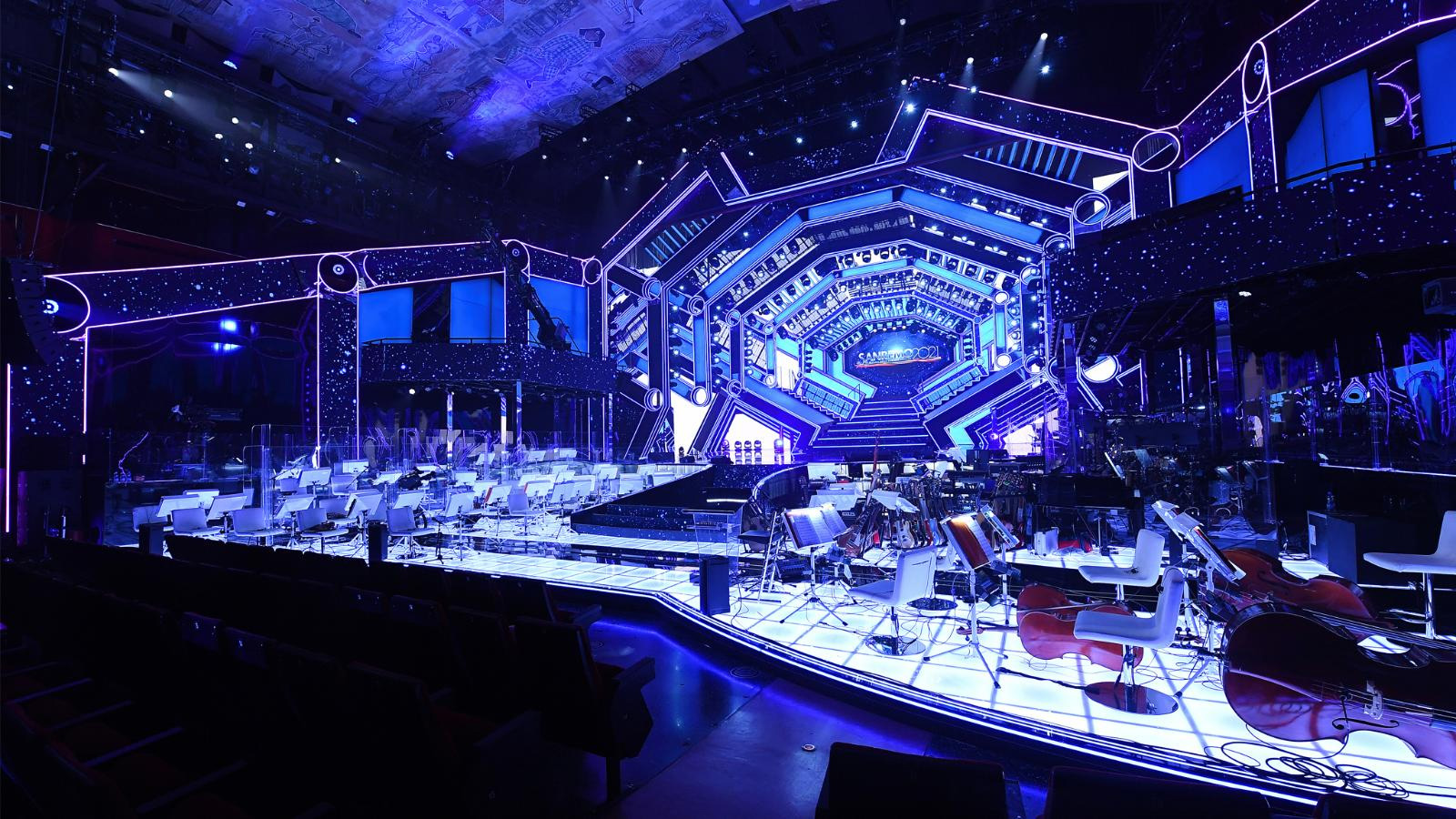 Scenografia Sanremo 2021 [credit: Ufficio Stampa Rai]