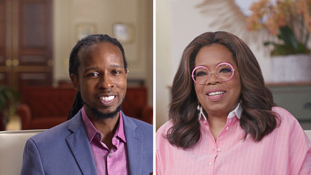 1x03 - How to Be an AntiRacist - The Oprah Conversation [tag: Ibram X. Kendi, Oprah Winfrey] [credit: courtesy of Apple TV Plus]