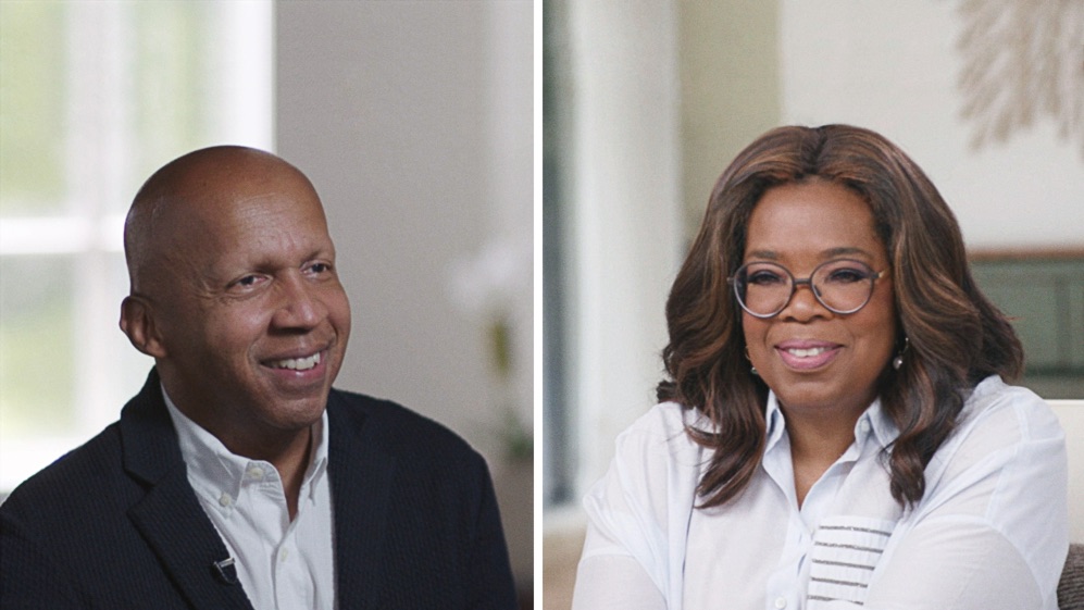 1x04 - Bryan Stevenson - The Oprah Conversation [tag: Bryan Stevenson, Oprah Winfrey] [credit: courtesy of Apple TV Plus]