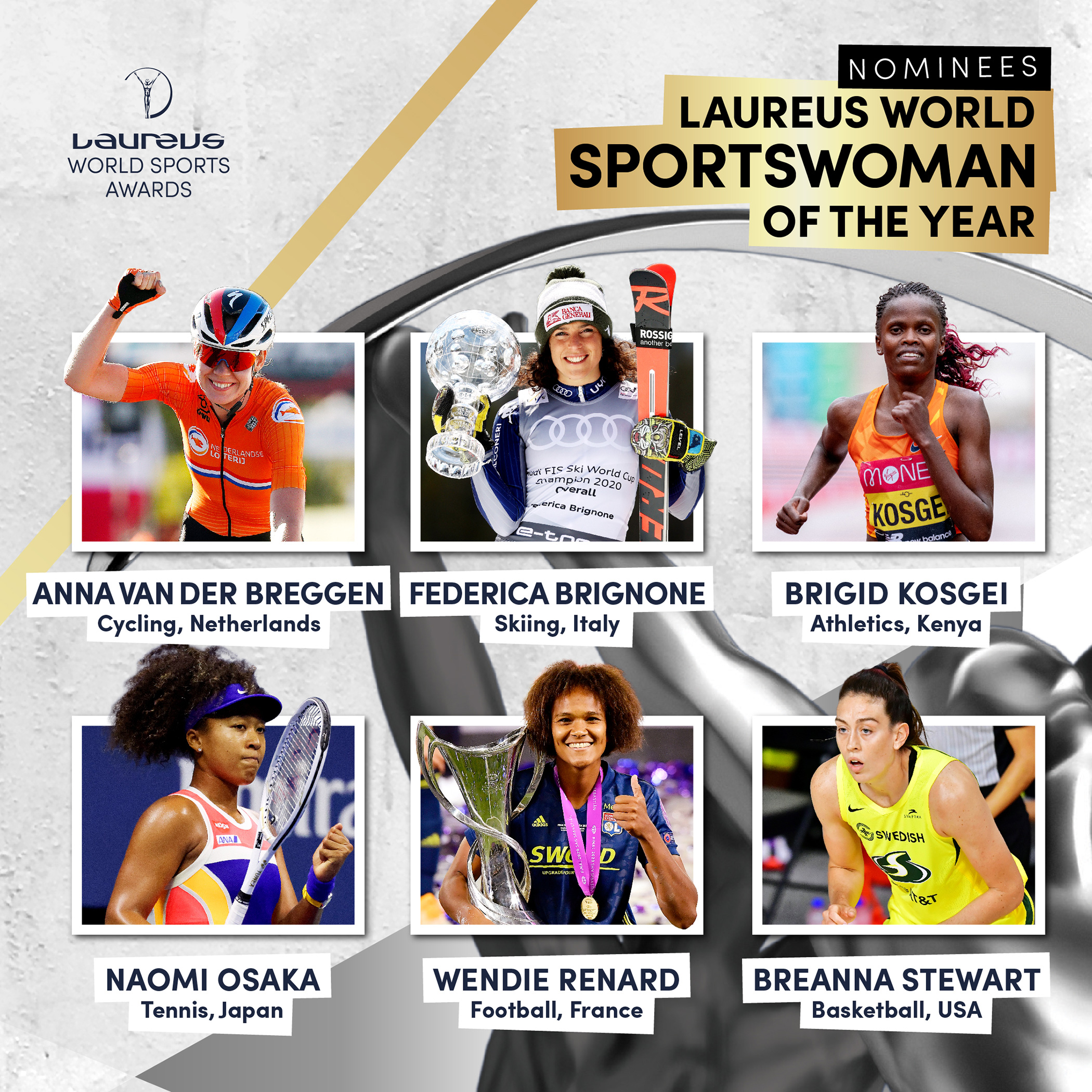 Federica Brignone nominata come 'Sportiva dell'anno' ai Laureus World Sports Awards 2021