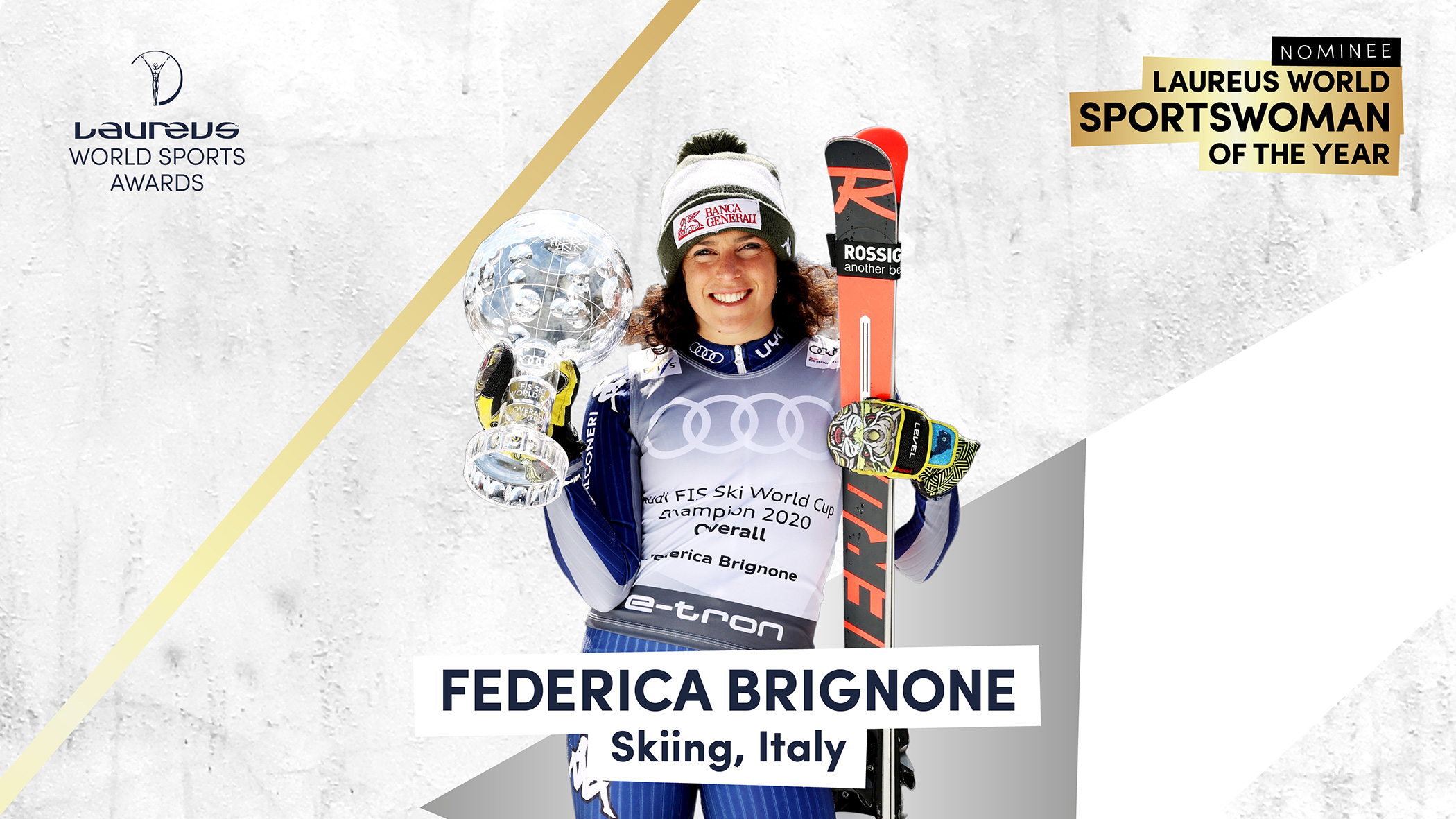 Federica Brignone nominata come 'Sportiva dell'anno' ai Laureus World Sports Awards 2021