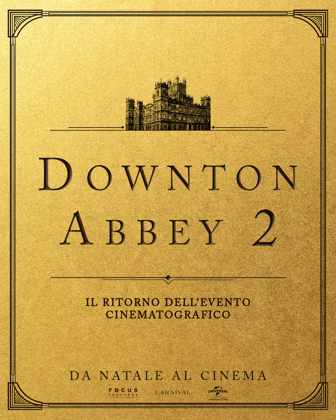 Poster di annuncio Downton Abbey 2