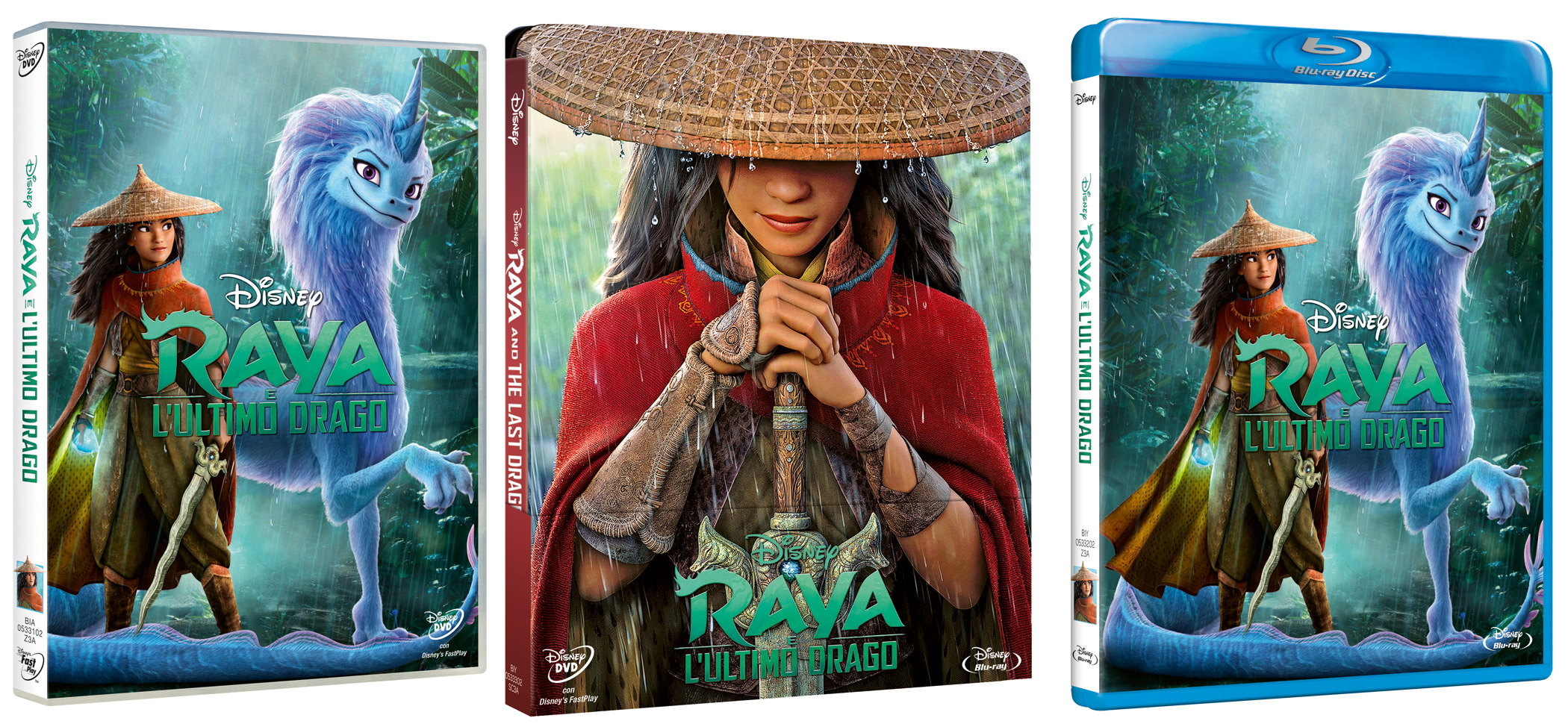 Raya e l'Ultimo Drago in DVD, Blu-Ray e Steelbook