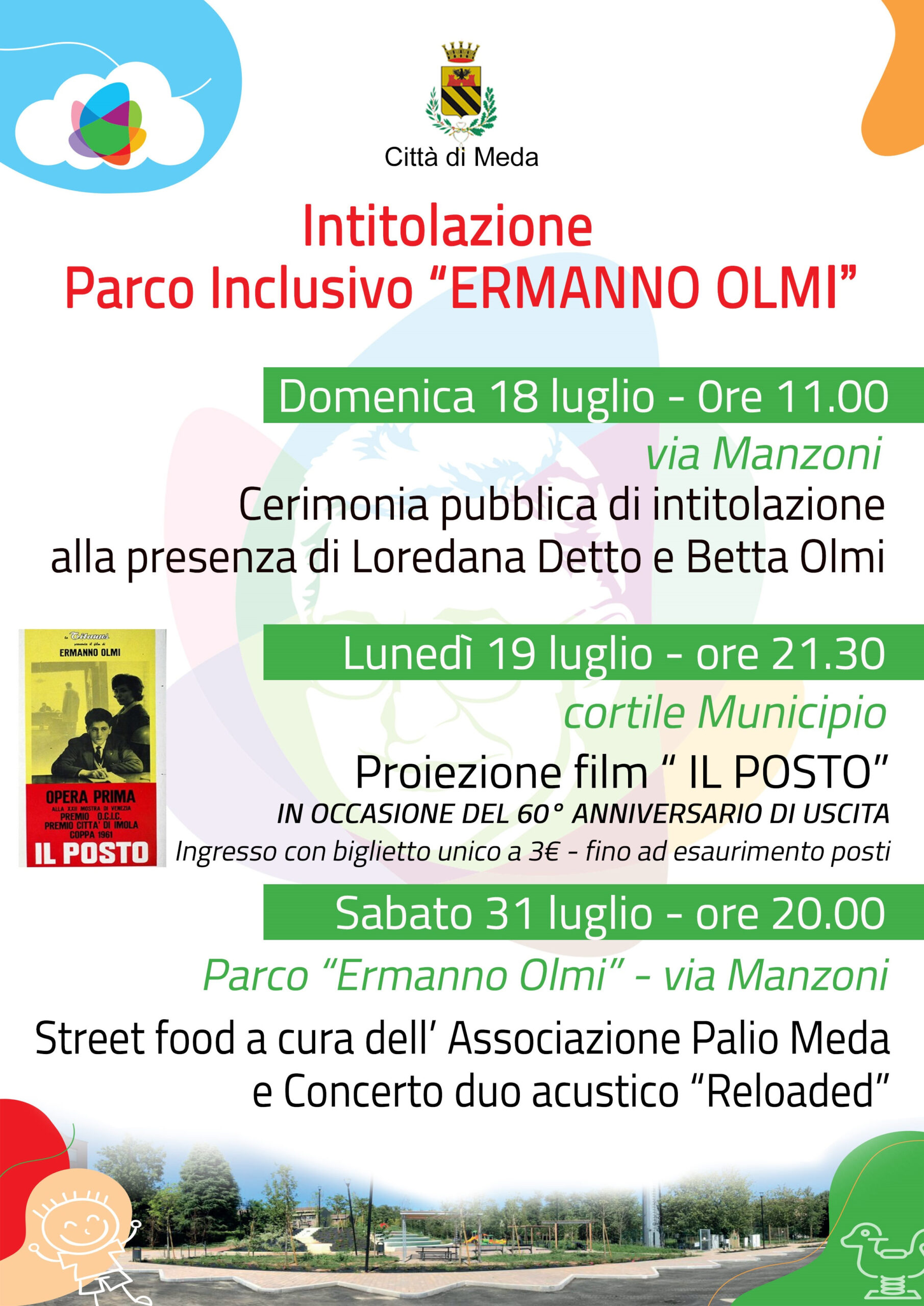 Il programma dell'inaugurazione